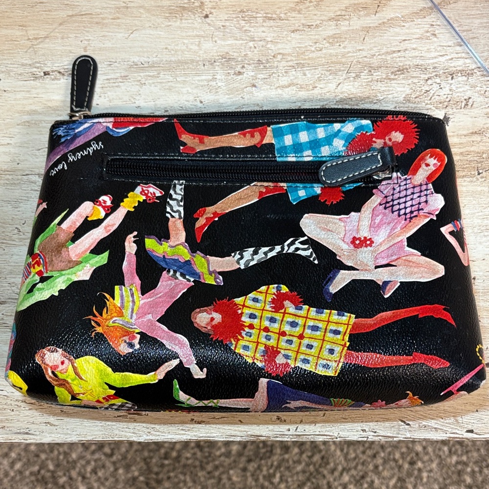 Sydney Love Black Multicolor Cosmetic Bag
